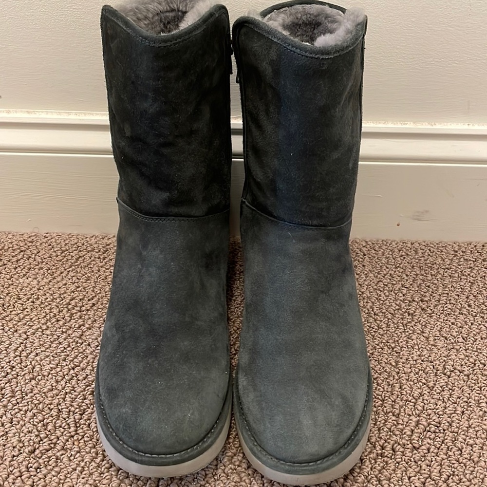 UGG Charcoal Suede Winter Boots